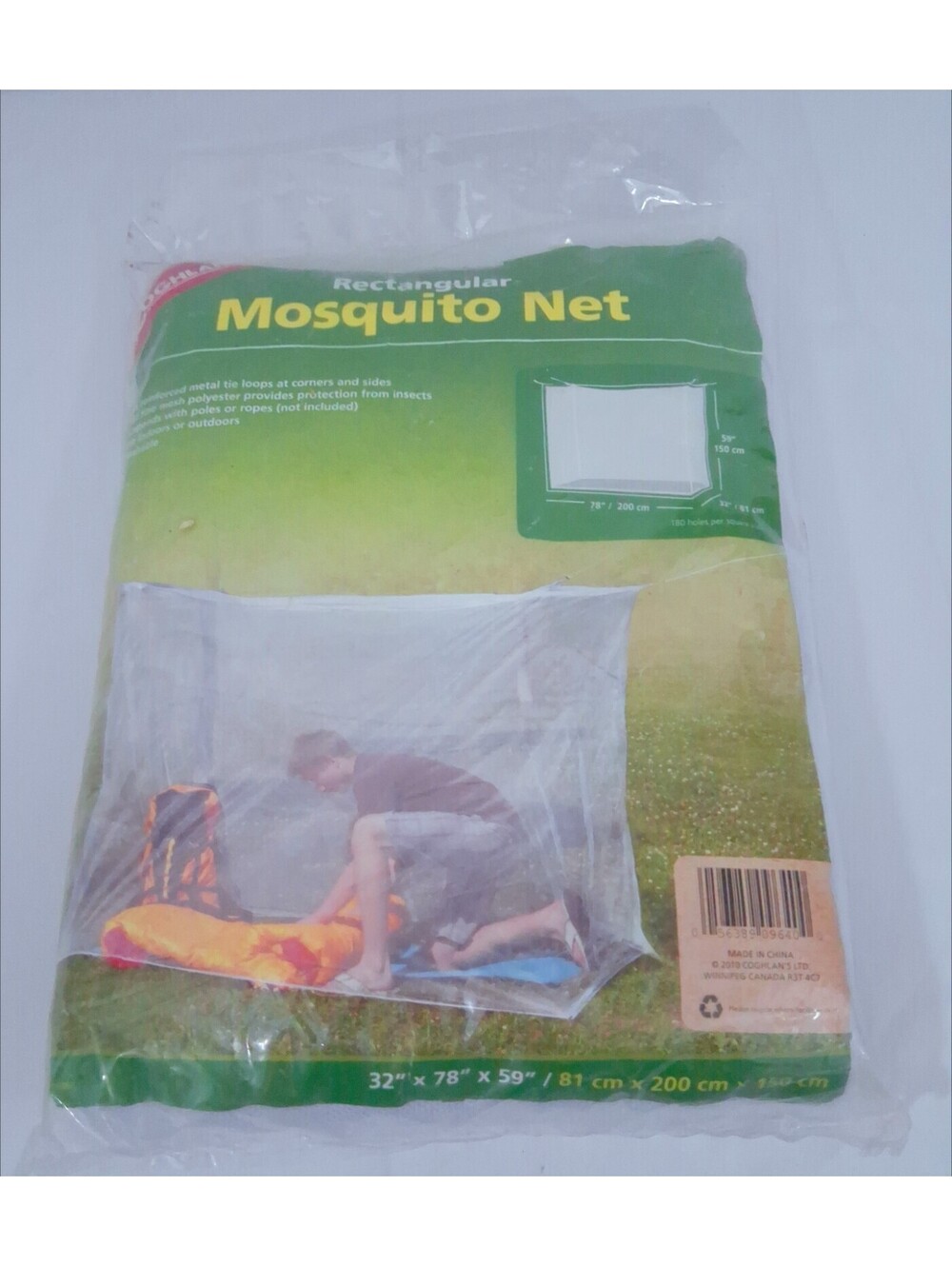 New MOSQUITO Net COGHLAN'S 32" x 78" x 59" - White New Sealed